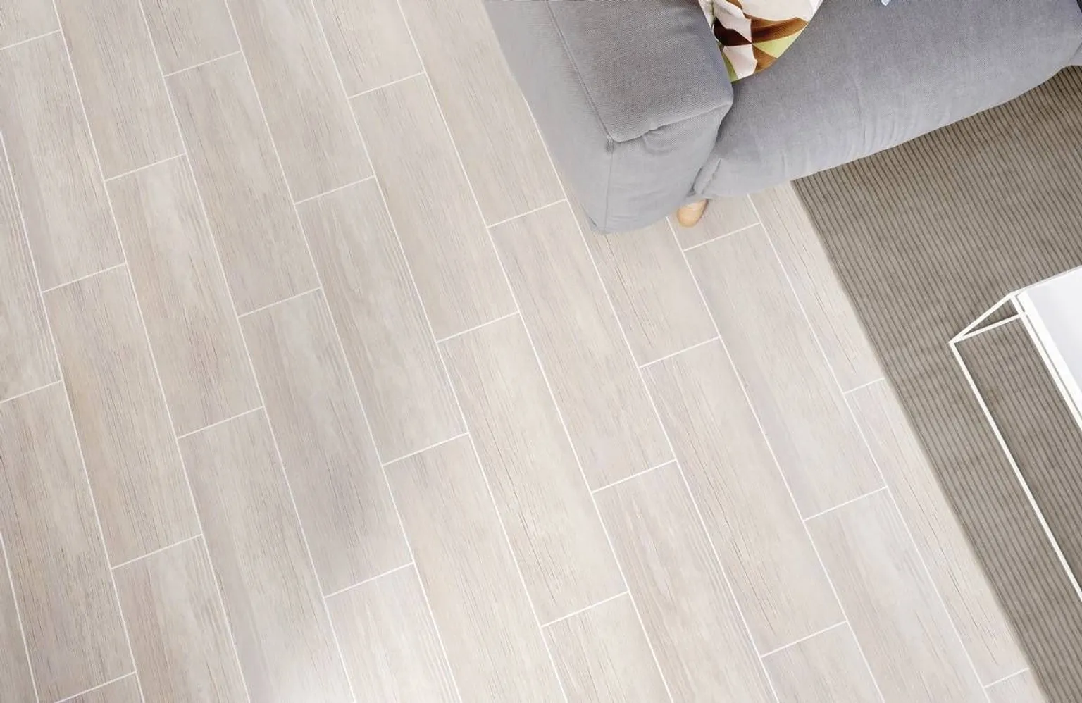 KERAAMILINE PÕRANDAPLAAT CERSANIT FINWOOD WHITE 18,5X59,8CM