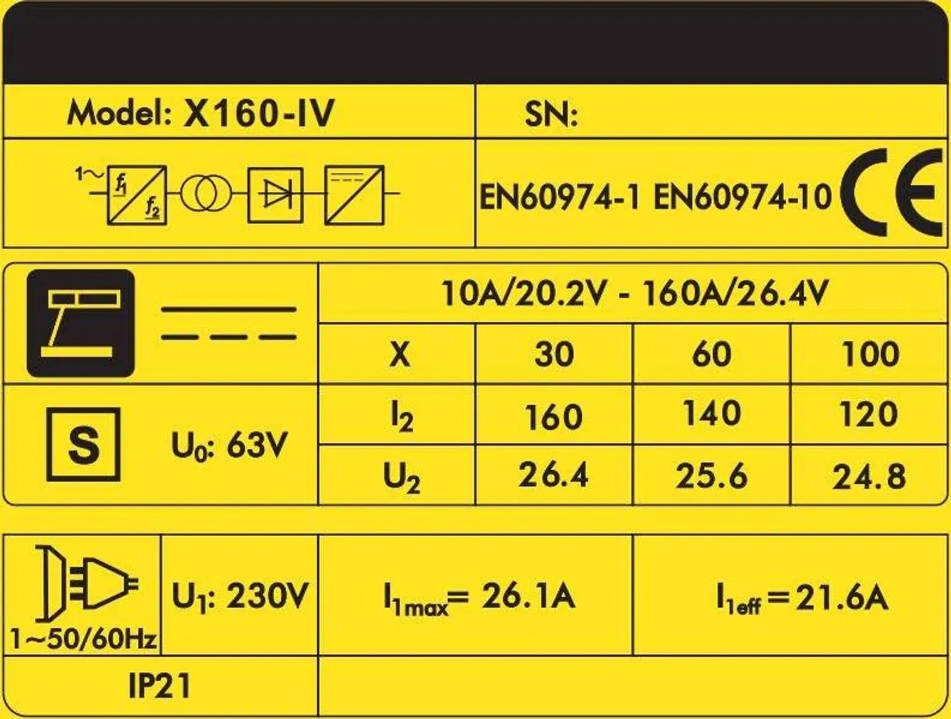 INVERTER CLINT X160-IV