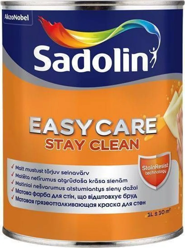 SEINAVÄRV SADOLIN EASYCARE 1L VALGE MATT