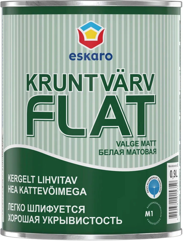KRUNTVÄRV ESKARO FLAT 2,25L VALGE TÄISMATT