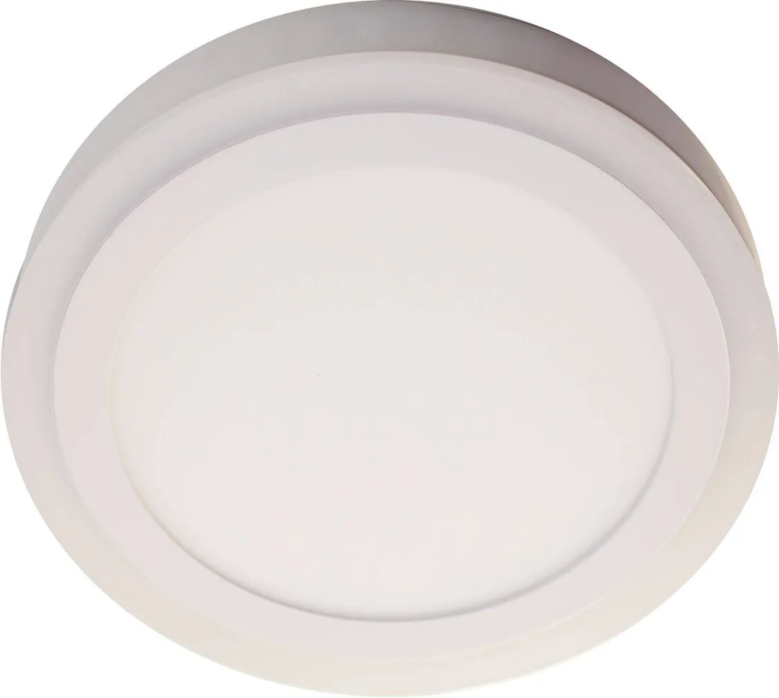 ALLVALGUSTI 18W+6W LED ÜMAR VALGE PINNAPEALNE 3000K+4100K