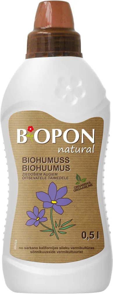 BIOHUUMUS BIOPON ÕITSVATELE TAIMEDELE 0,5L