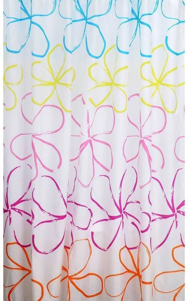 DUŠIKARDIN DUSCHY SIMPLE FLOWERS 628-63 180X200CM POLÜESTER