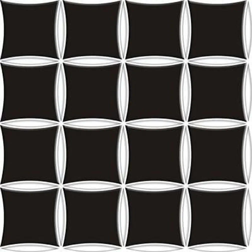 KLAASMOSAIIK LINTMAN MID0158 30X30CM MUST
