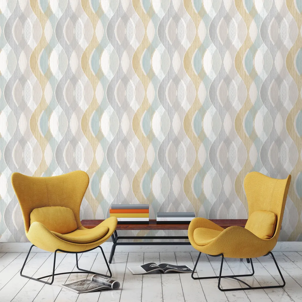 TAPEET PERSPECTIVES PP3701 KOLLANE/SININE MUSTER