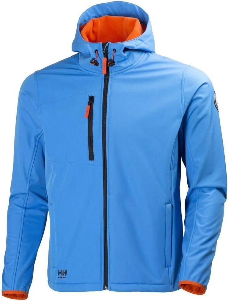 SOFTSHELL JAKK KAPUUTSIGA HELLY HANSEN VALENCIA SININE/ORANŽ M