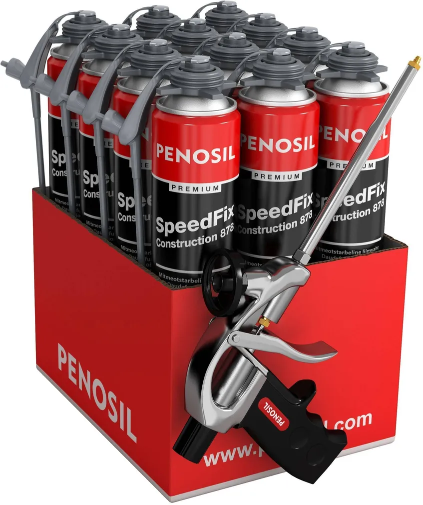 LIIMVAHT PENOSIL PREMIUM SPEEDFIX CONSTRUCTION 878 12X750ML+FGUNC