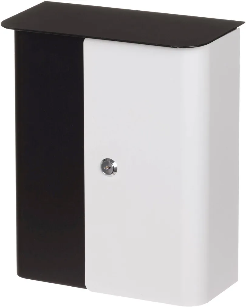 POSTKAST TARMO 27X33X12,5CM MUST/VALGE