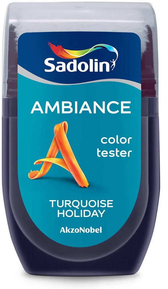 VÄRV TOONITESTER SADOLIN AMBIANCE TESTER 30ML TURQUOISE HOLIDAY