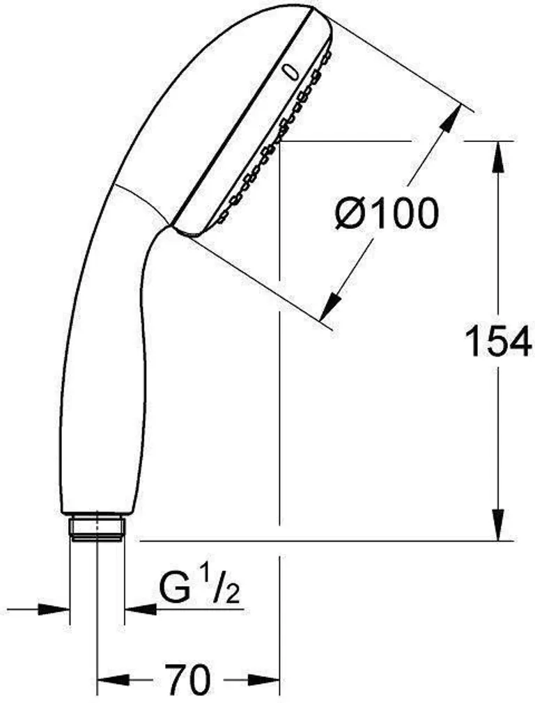 DUŠIOTSIK GROHE VITALIO START 100 1F