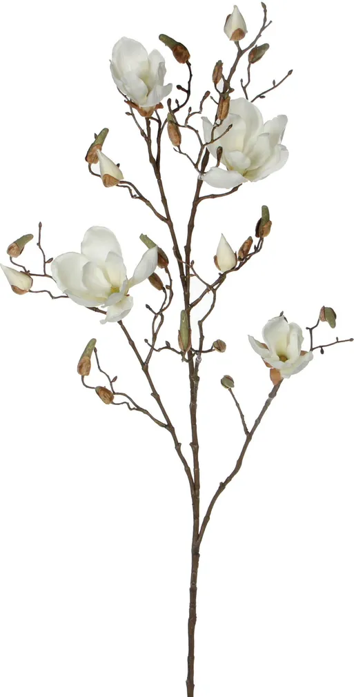 KUNSTLILL MICA DECORATIONS MAGNOOLIA 109CM VALGE
