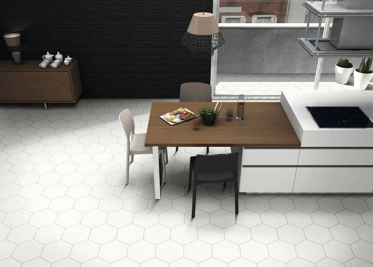 KERAAMILINE PLAAT REALONDA OPAL VALGE 28,5X33CM 1M² PAKIS