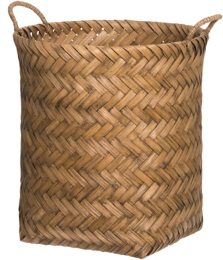 PUNUTUD SISUSTUSKORV SANGADEGA FANNI K 34X34X37CM BAMBUS