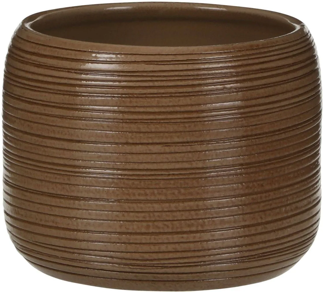 ÜMBRISPOTT MICA DECORATIONS NINA Ø16X13CM PRUUN