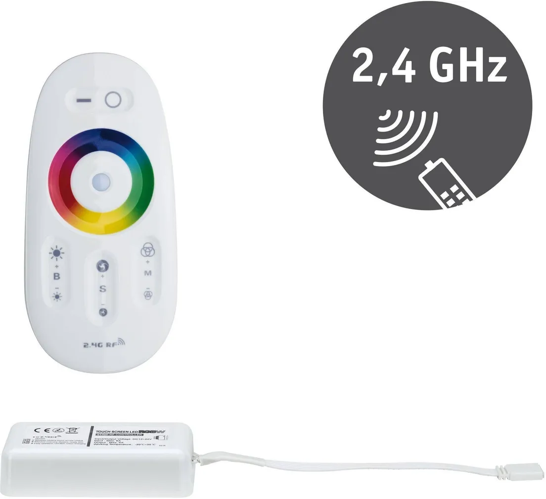 RIBAVALGUSTI KONTROLLER+PULT PAULMANN MAXLED RGB 2.4GHZ 24V DC
