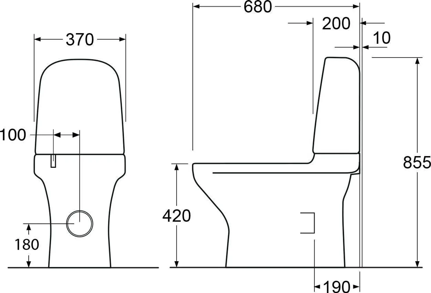 WC-POTT GUSTAVSBERG ESTETIC 8300