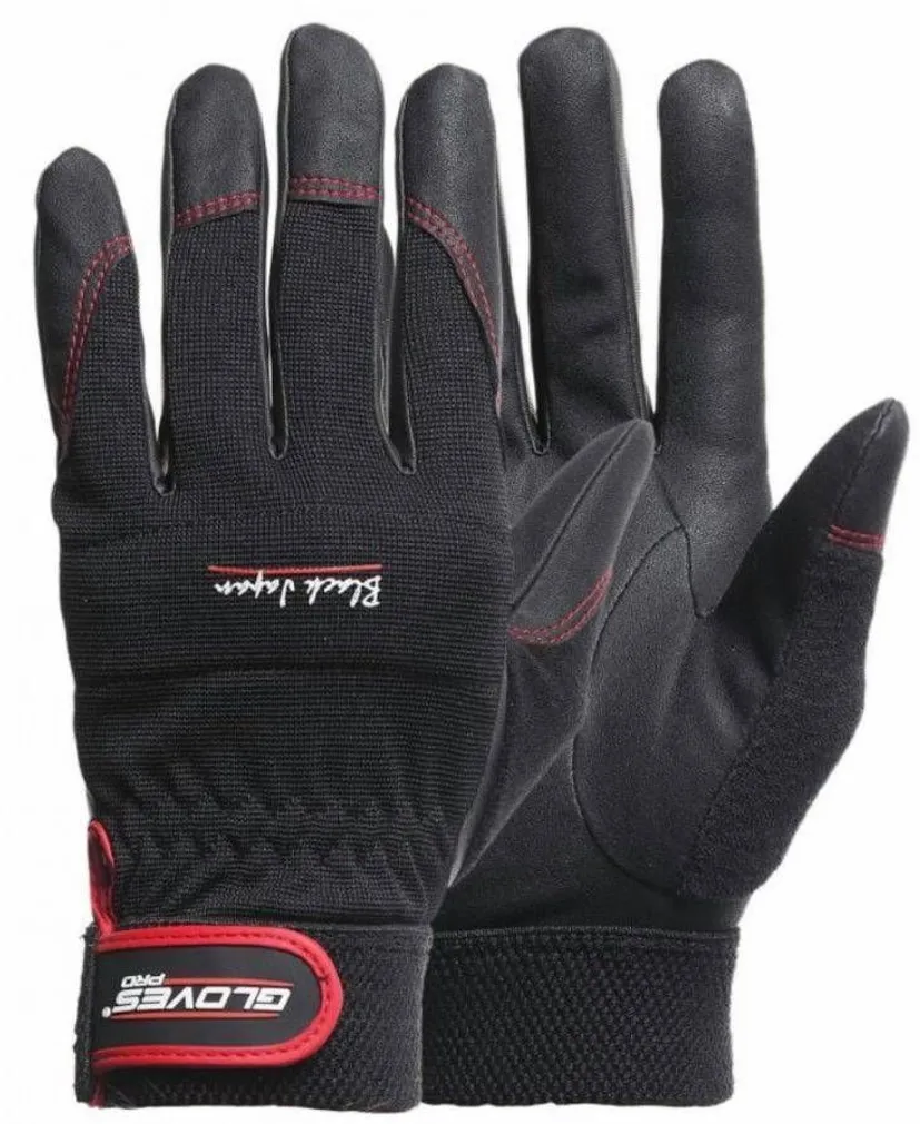 TÖÖKINDAD GLOVESPRO, UNIVERSAALSED BLACK JAPAN, MUST 11 