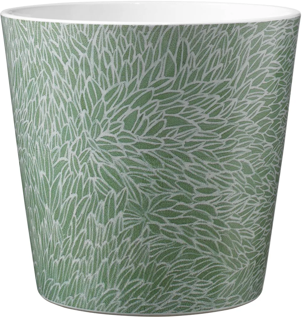 ÜMBRISPOTT SOENDGEN KERAMIK Ø14X13CM ROHELINE LILLELINE