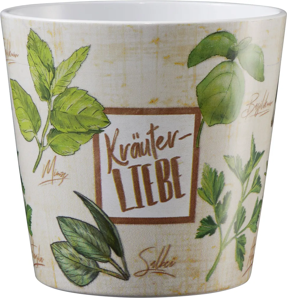 ÜMBRISPOTT SOENDGEN KERAMIK HERBAL LOVE Ø14X13CM