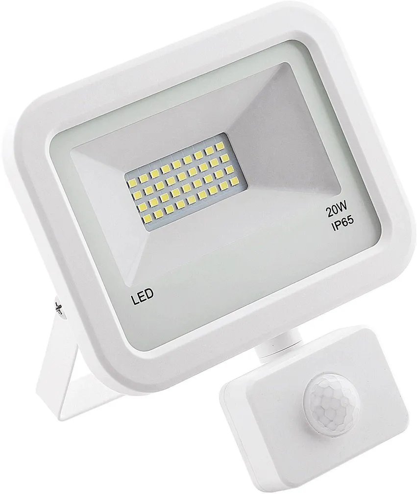 LED PROŽEKTOR TESATEK 20W 1600LM 4000K LIIKUMISANDURIGA VALGE