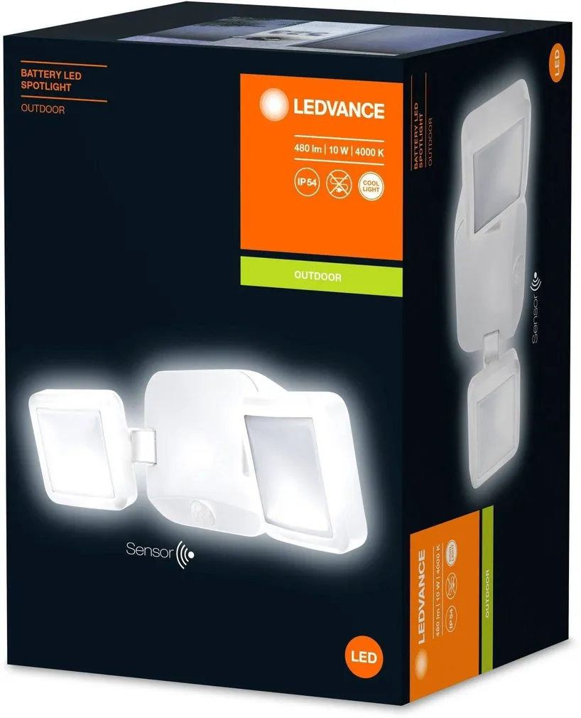 LED PROŽEKTOR LEDVANCE 10W 480LM VALGE IP54 PATAREI