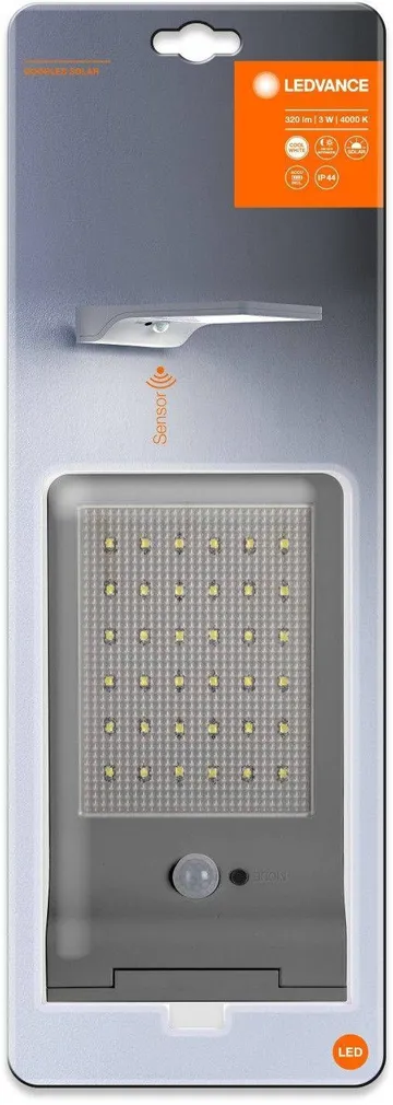 VALGUSTI LEDVANCE DOORLED SOLAR 3W 320LM IP44 PATAREI HALL