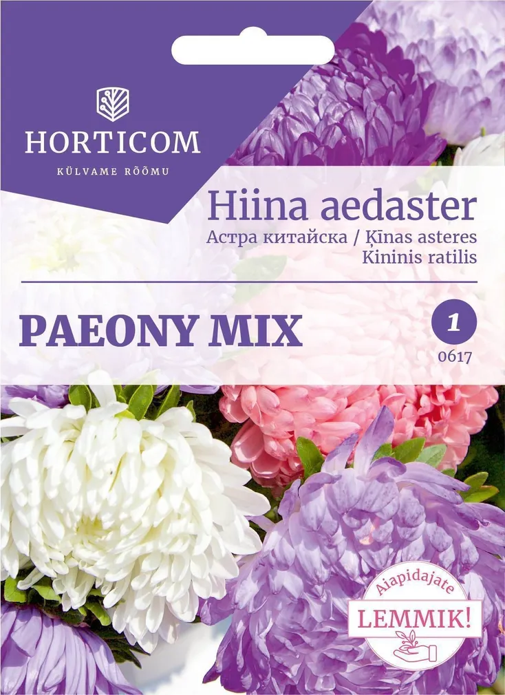 LILLESEEMNED HIINA AEDASTER PAEONY SEGU