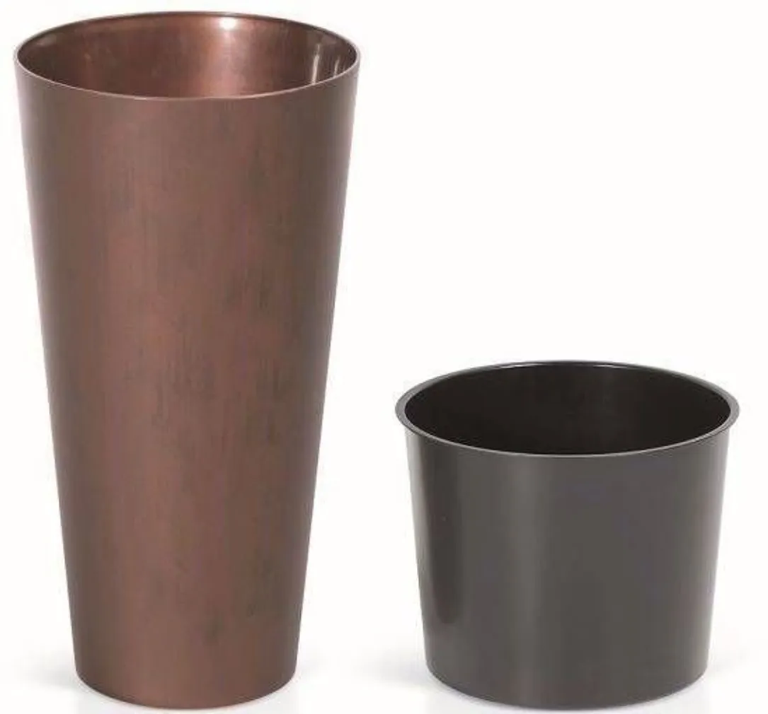 LILLEPOTT PROSPERPLAST TURBUS SLIM CORTEN 30CM TERAS