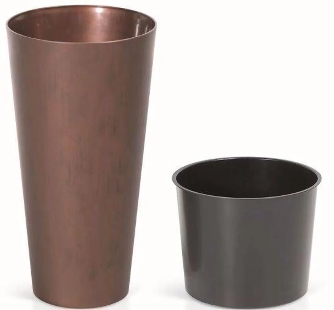 LILLEPOTT PROSPERPLAST TURBUS SLIM CORTEN 40CM TERAS