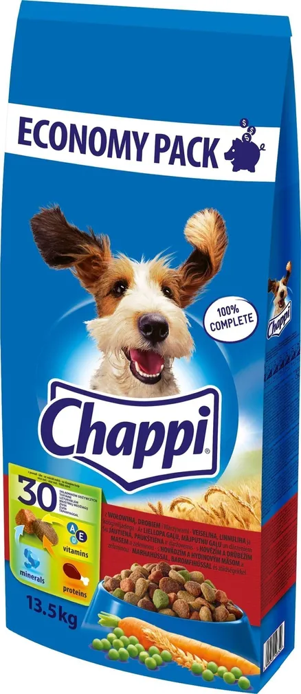 LEMMIKLOOMA KUIVTOIT CHAPPI LOOMA-LINNU 13,5KG