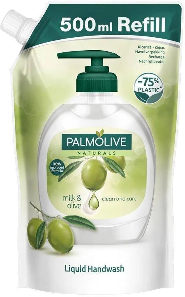 VEDELSEEP PALMOLIVE NATURALS OLIVE MILK TÄITEPAKEND 500ML