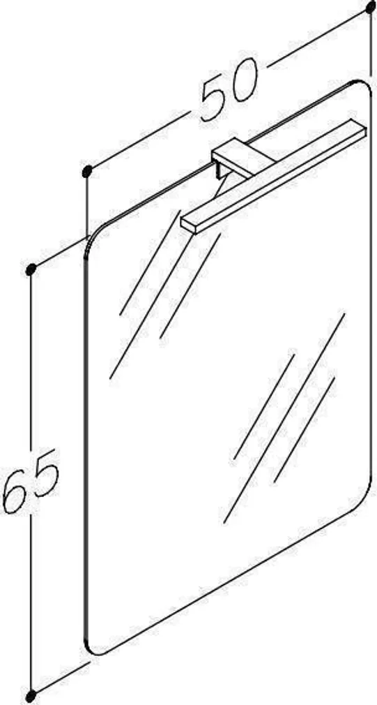 PEEGEL RB BATHROOM ECO LED VALGUSTUSEGA 50X65CM