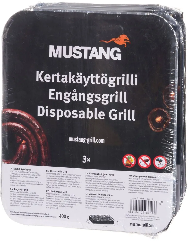 ÜHEKORDNE GRILL MUSTANG 3TK PAKIS