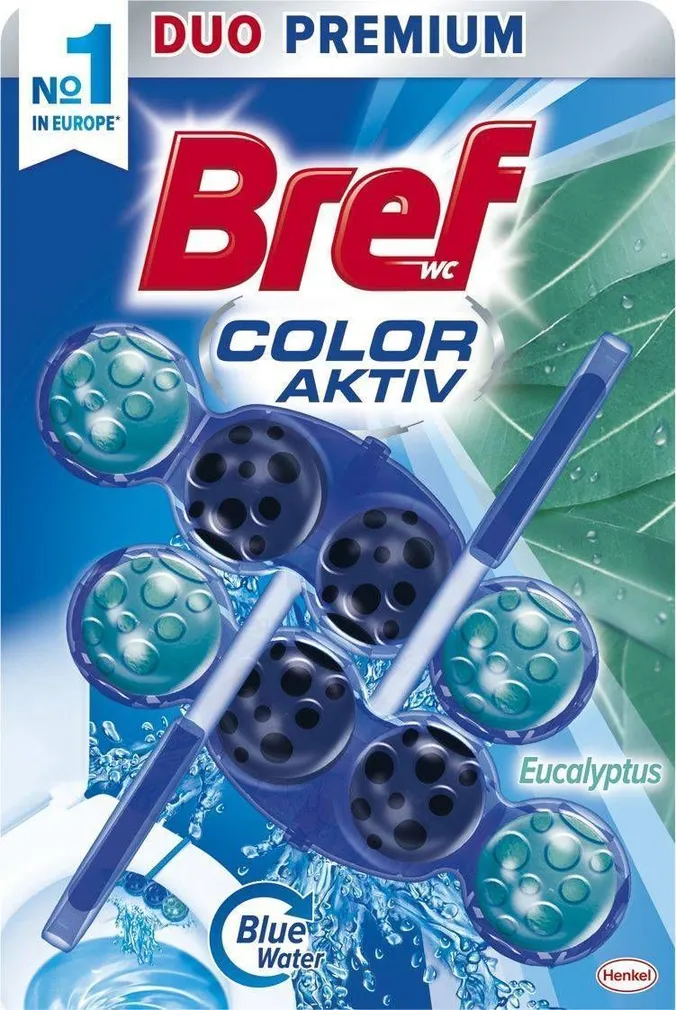 WC-VÄRSKENDAJA BREF BLUE ACTIV EUCALYPTUS 2X50G