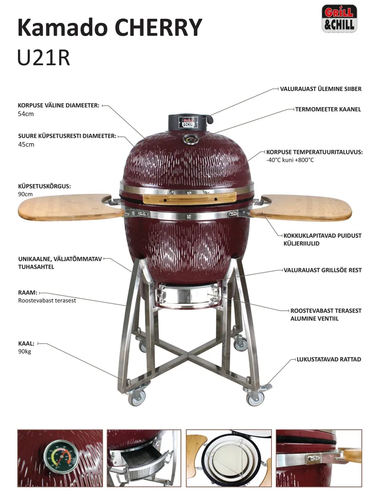 SÖEGRILL GRILL&CHILL KAMADO CHERRY CLASSIC 54CM