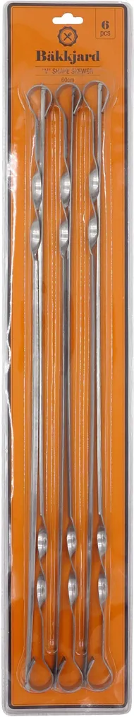 GRILLIMISVARDAD BÄKKJARD V KUJULISED 6TK, 60CM/1,4MM
