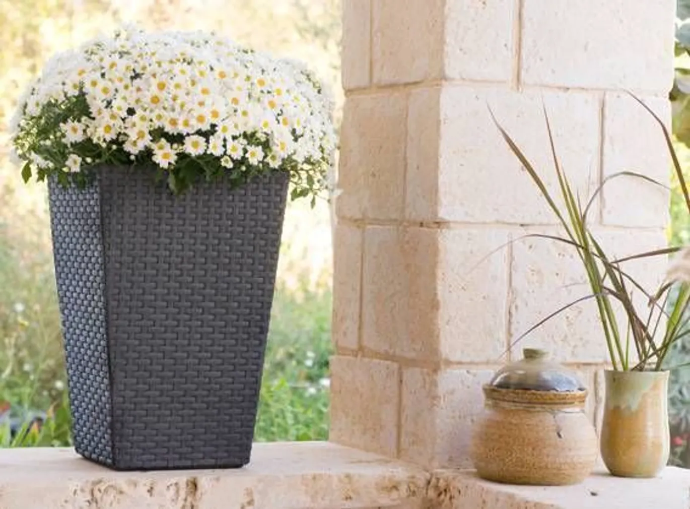 LILLEPOTIÜMBRIS S RATTAN 23,6L TUMEHALL