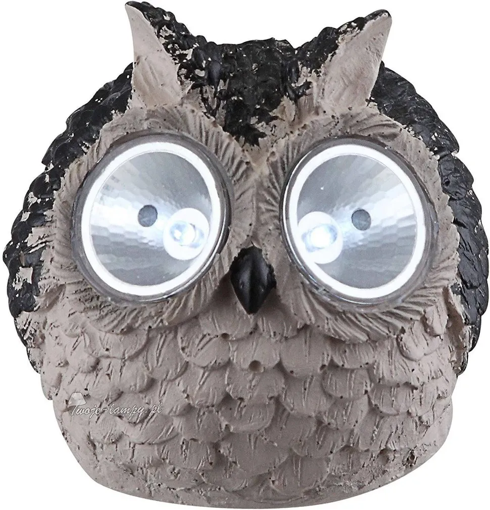 PÄIKESEPATAREIGA VALGUSTI OWL 2 X VALGE LED