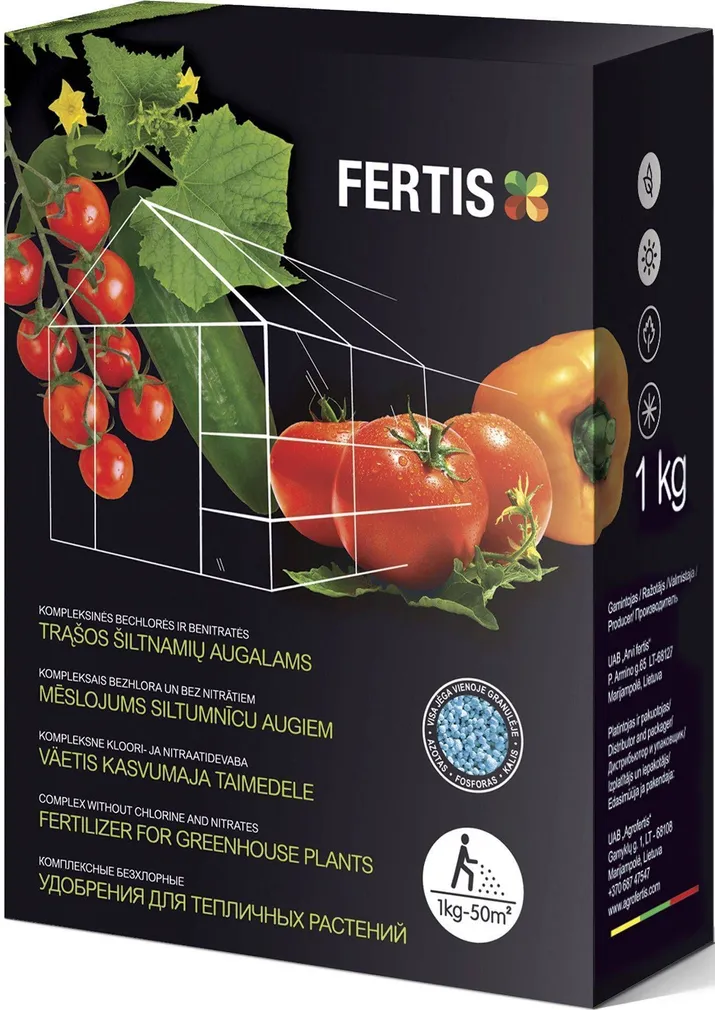 KOMPLEKSVÄETIS FERTIS KASVUHOONETAIMEDELE 1KG