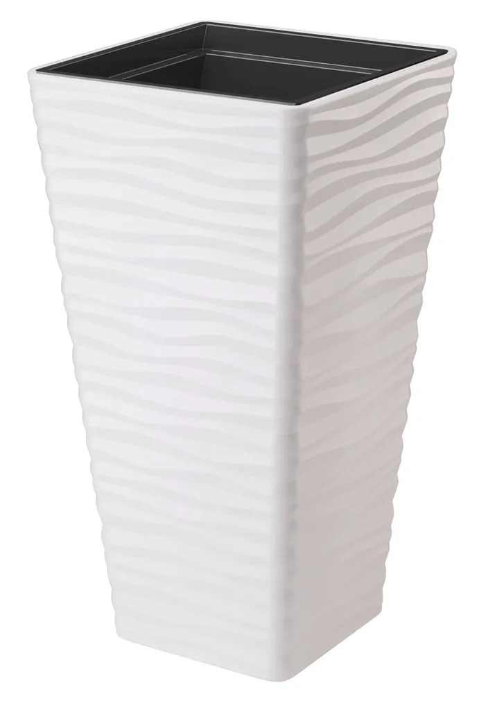 LILLEPOTT FORM-PLASTIC DUNES SLIM KANDILINE VALGE 35CM