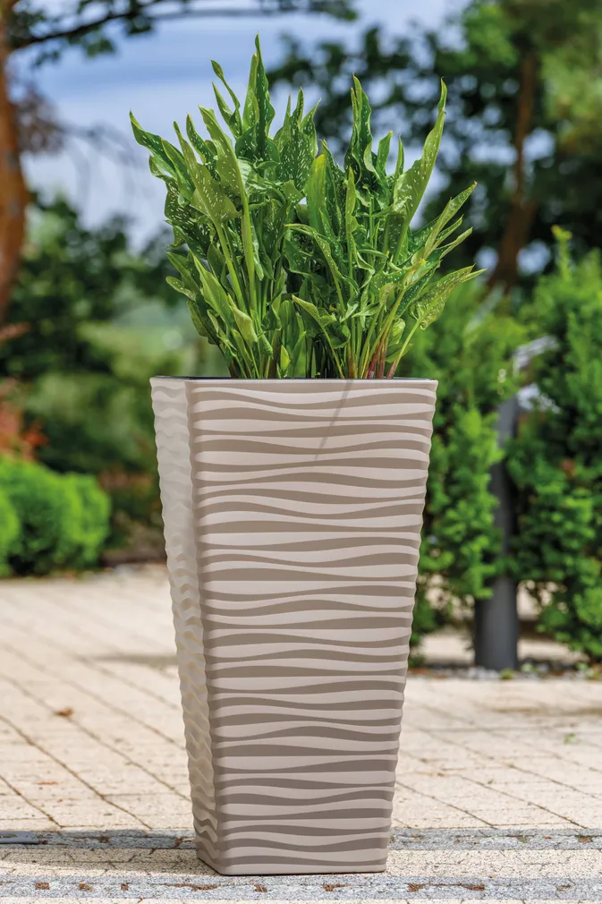 LILLEPOTT FORM-PLASTIC DUNES SLIM KANDILINE PRUUN 35CM