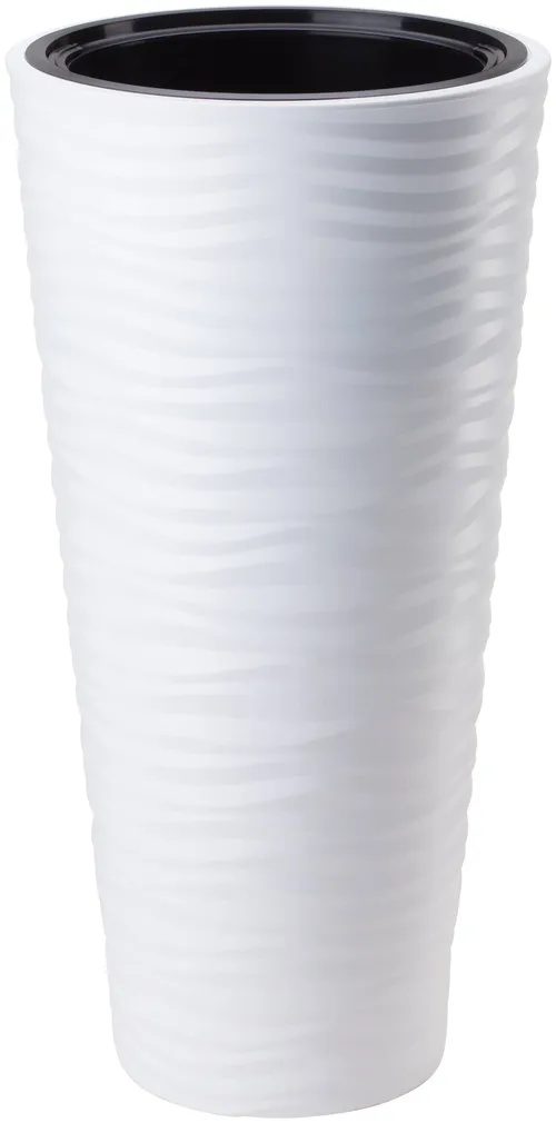 LILLEPOTT FORM-PLASTIC DUNES SLIM ÜMAR VALGE 35CM