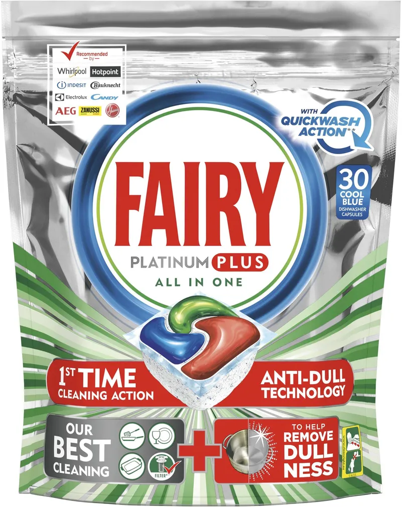 NÕUDEPESMASINA KAPSLID FAIRY PLATINUM PLUS ALL IN ONE 30TK