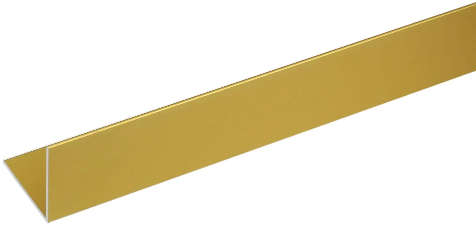 ALUMIINIUM L-PROFIIL ARCANSAS ANODEERITUD KULDNE 1000X20X20MM
