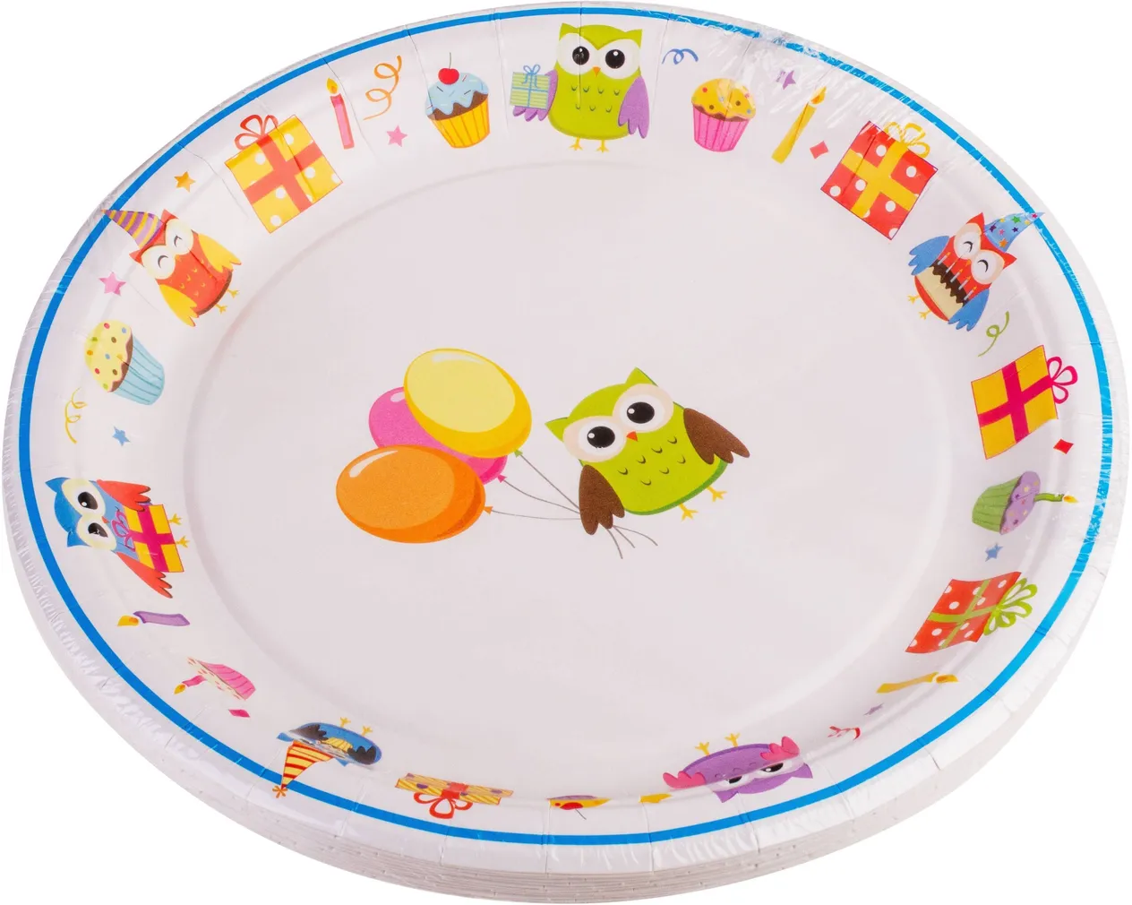 PAPPTALDRIKUD SMILE 22CM 12TK ÖÖKULLID