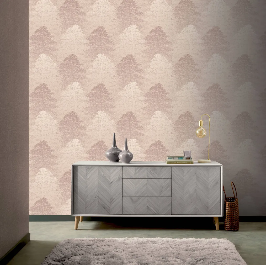 TAPEET ARTHOUSE OASIS WOOD BLUSH