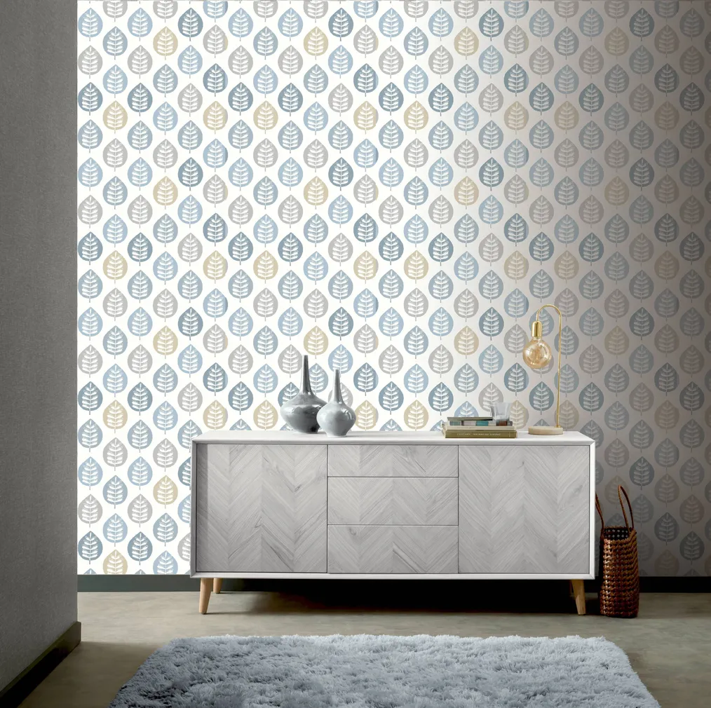 TAPEET ARTHOUSE AMIRA LEAF BLUE