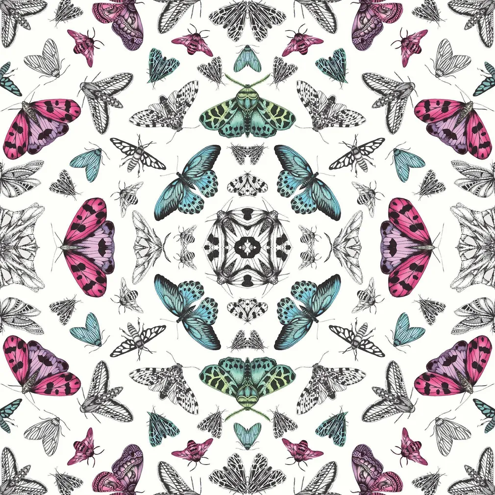 TAPEET ARTHOUSE GLITTER BUG WHITE MULTI