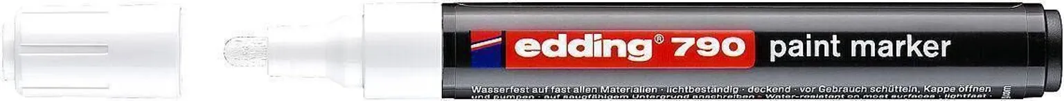 VÄRVIMARKER EDDING PERMANENTE 790 VALGE 2-3MM PLASTIK KEST
