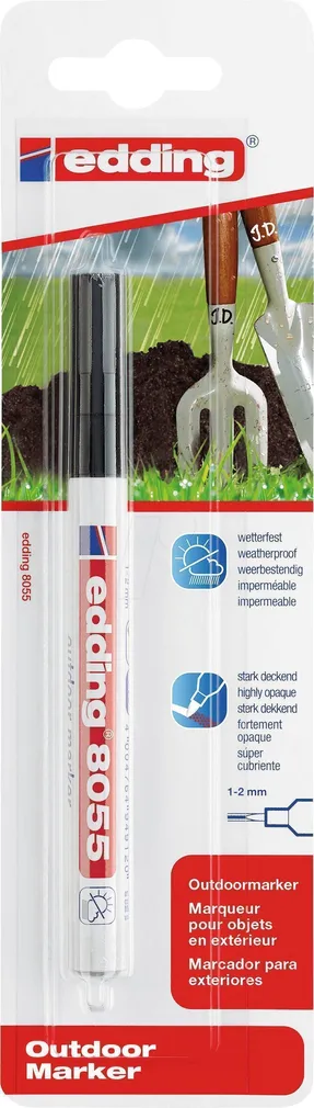 MARKER EDDING PERMANENTNE MUST 1-2MM ÜMAR ILMASTIKUKINDEL